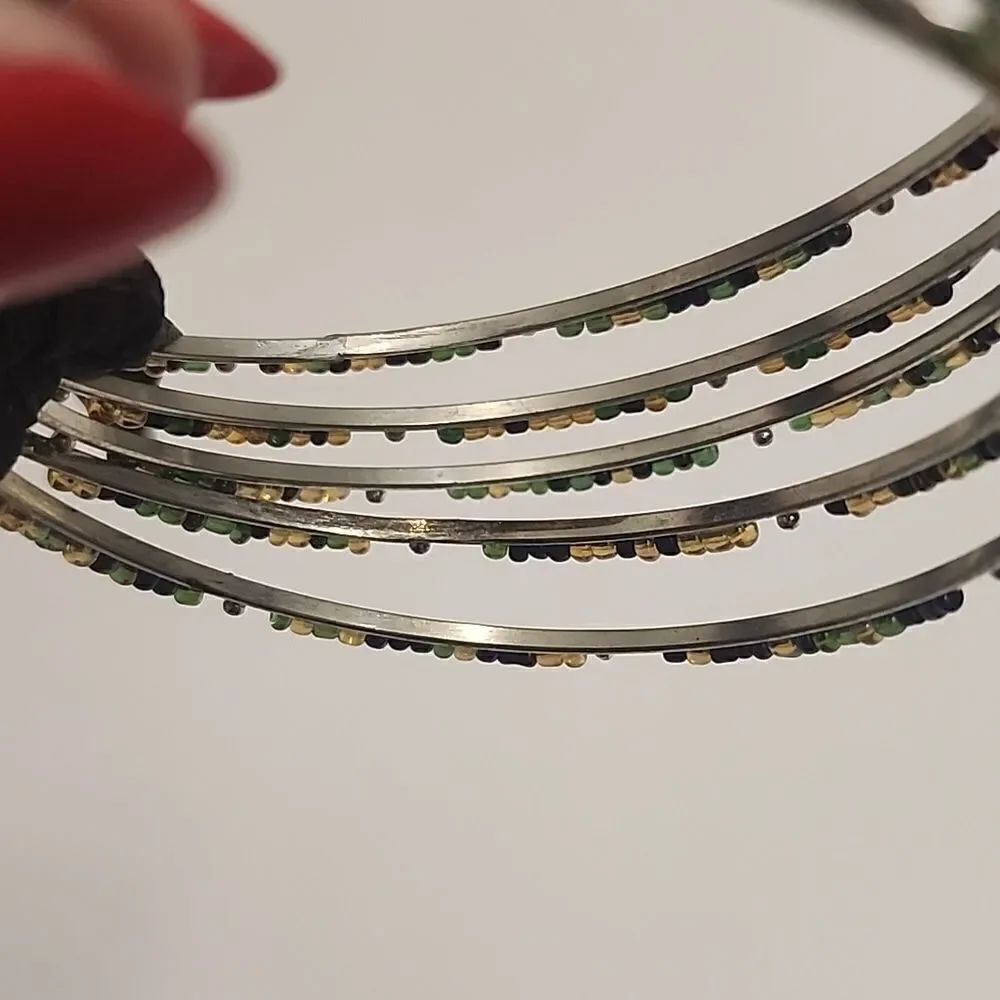 Beaded Bangle Bracelets - Picture 3 of 3